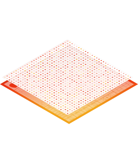 Abstract layered o6 technology graphic